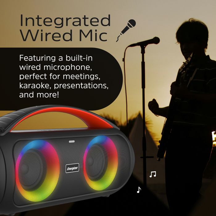 Boombox  Bluetooth колонка BTS258 Energizer 20w 3" Mic Karaoke