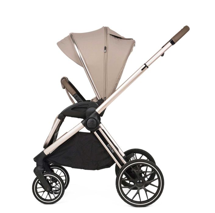 Adamex Spark Champagne wózek 2w1 z wyjątkowo dużą gondolą