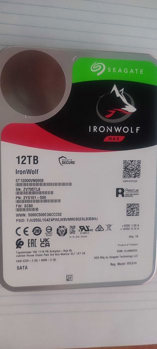 Disco 3,5'' IronWolf 12TB