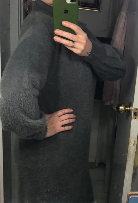 Красивое теплое пушистые платье