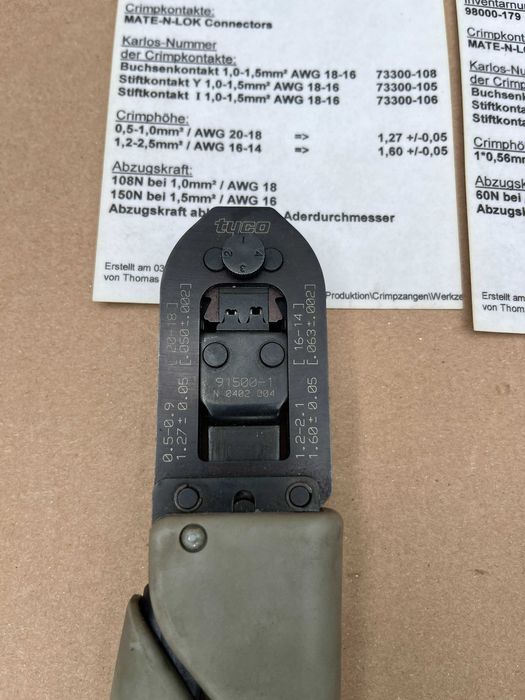 Zaciskarki Tyco CERTI-CRIMP Premium • AWG 22–10