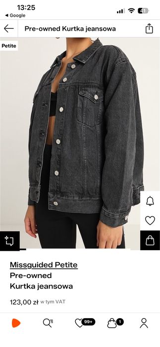 Kurtka dżinsowa Missguided