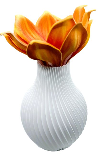 Wazon na LEGO Kwiaty Sztuczne Trawy Dekoracyjny Nowoczesny Biały 18 cm