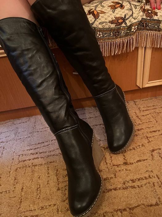 Зимові сапоги з натуральної шкіри