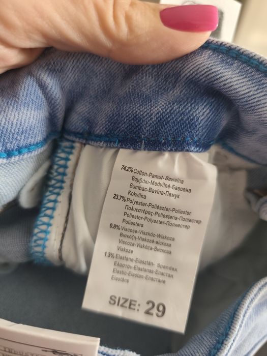 Nowe Jeansy Skinny  29