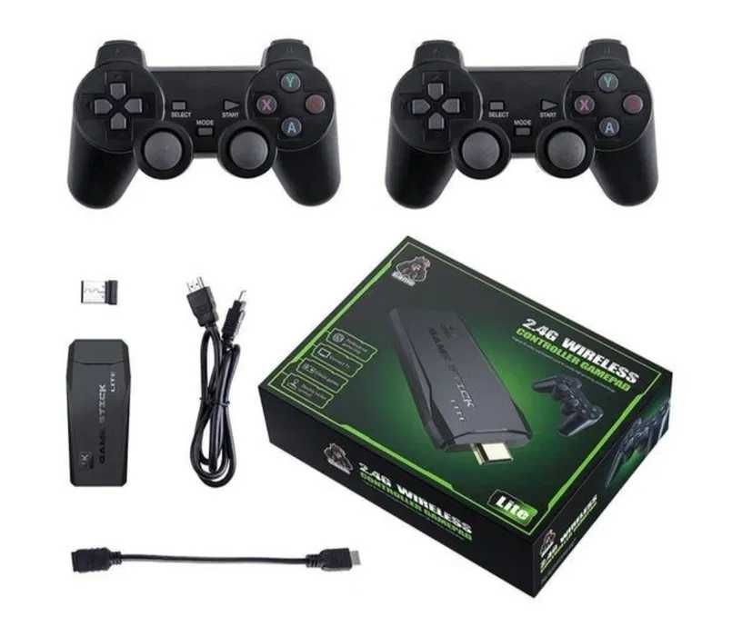 Ігрова приставка Game Stick Lite 64 Gb для ТВ, 4k Ultra HD, 2 геймпада