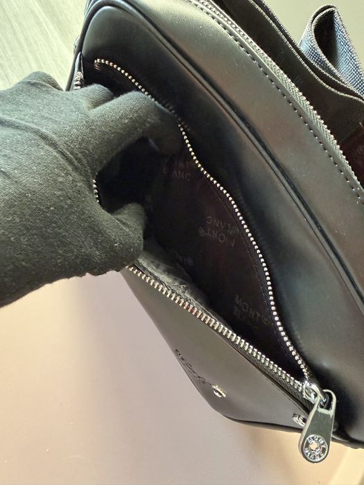 Чоловіча мужская шкіряна сумка барсетка Mont Blanc