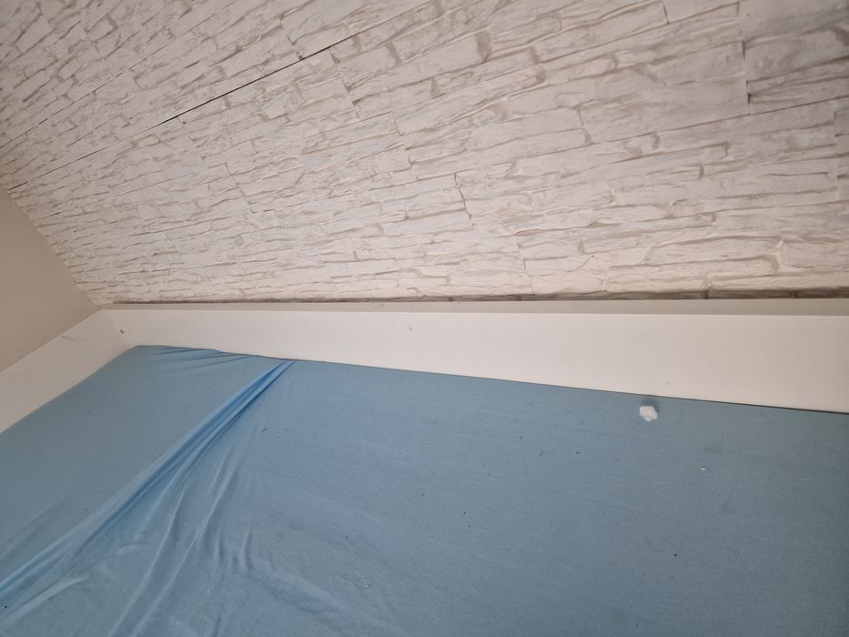 Łóżko pietrowe Ikea z biurkiem I regalem