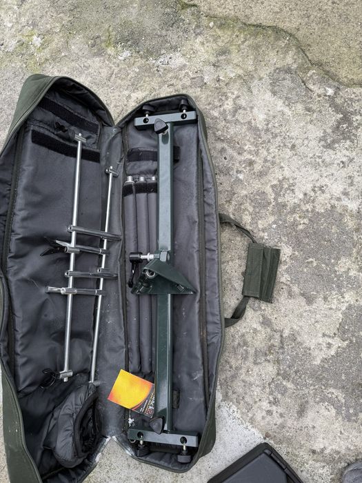 Tripod wędkarski Mack2 + buzz bary + pokrowiec + sygnalizatory