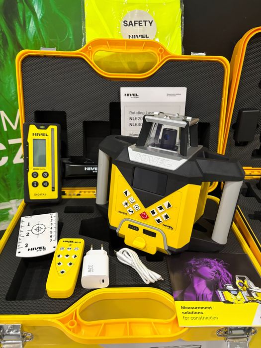 Nivel System Niwelator laserowy NL 620 R lata statyw RD 600 Nowy fv