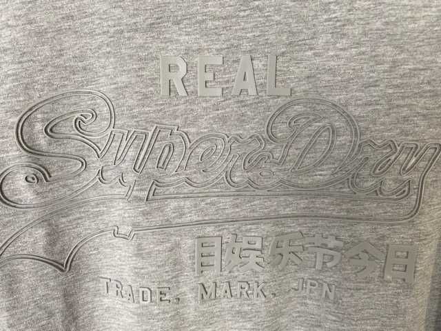 T-shirt Superdry - szary - stan bdb