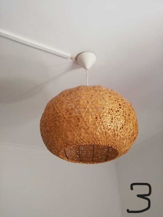 Candeeiro de Teto Bambu