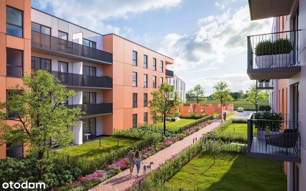 2-pokojowe mieszkanie 45m2 + balkon Bezpośrednio