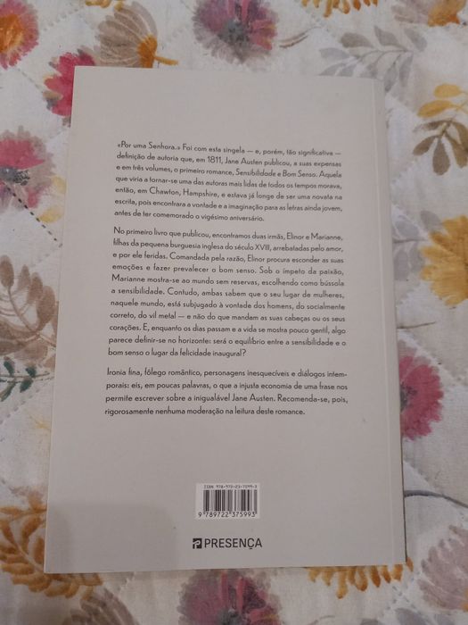 Sensibilidade e Bom Senso, Jane Austen.