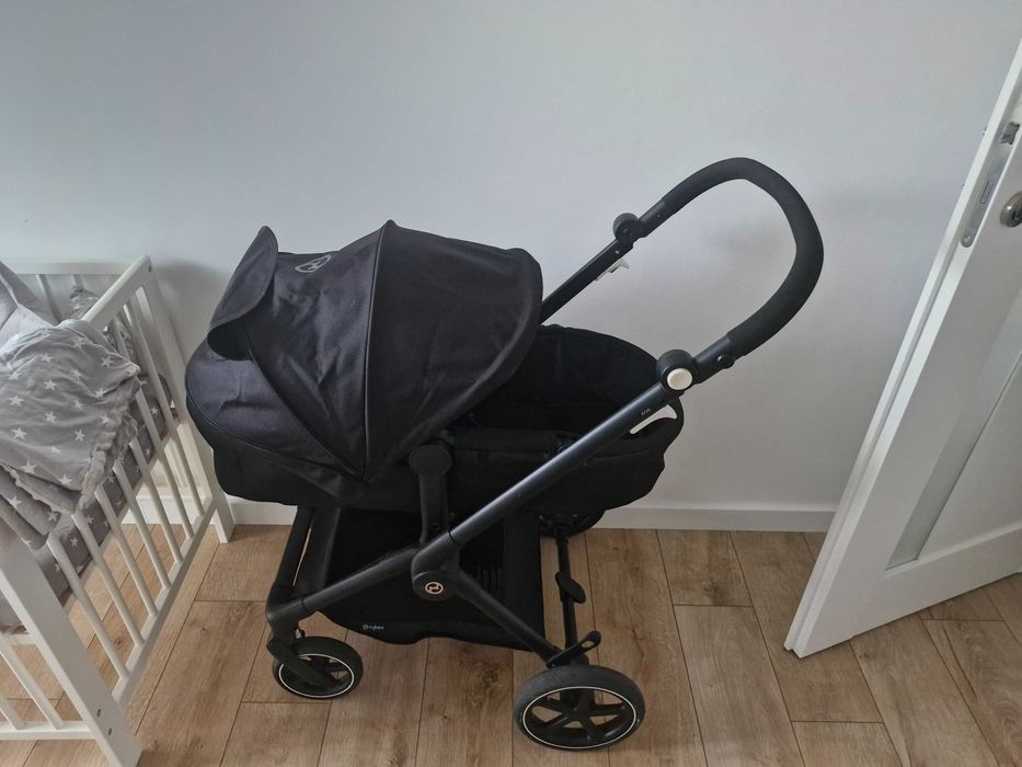 Wózek cybex eos basic 2w1, moon black, czarny
