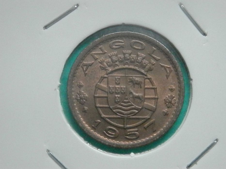 1261 - Angola: 50 centavos 1957 bronze, por 1,50