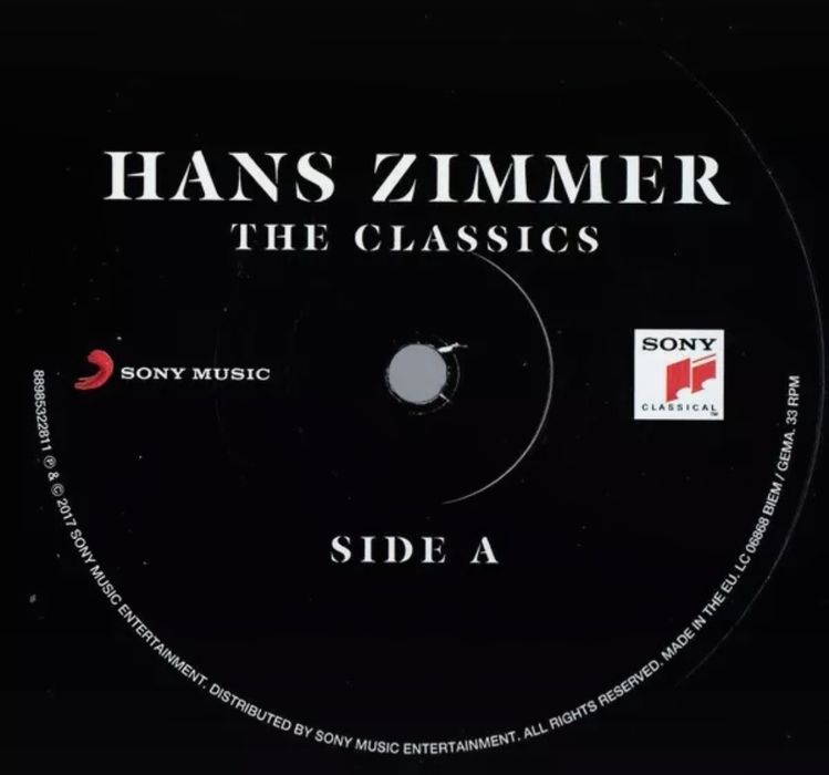 2LP Hans Zimmer: The Classics 180g Vinyl Limited Edition LTD