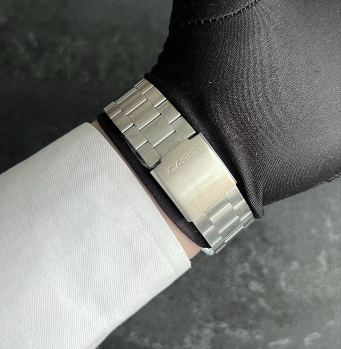 Casio MTP-VD03D-2A | Японський механізм Чоловічий годинник Сталь | Оригінал Часы мужские
