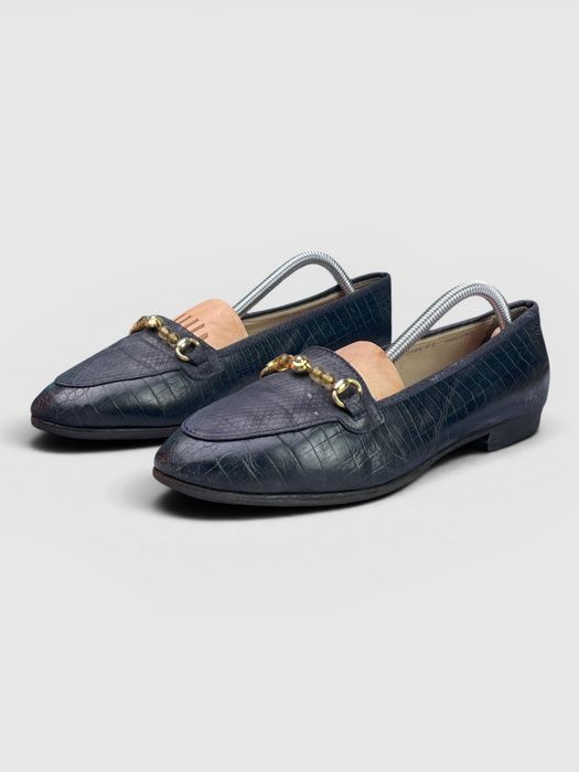 Mokasyny Bally Leather Loafers Czarny Rozmiar 41
