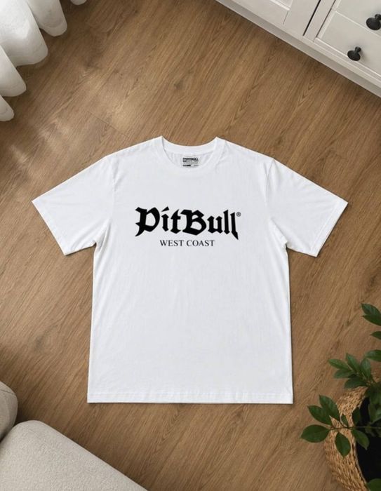Koszulka Męska PIT BULL WEST COAST T-Shirt Biała Logo
