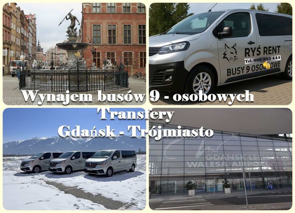 Wynajem Busa 9 Osobowego Gdańsk Gdynia Sopot Transfery Wynajem Aut