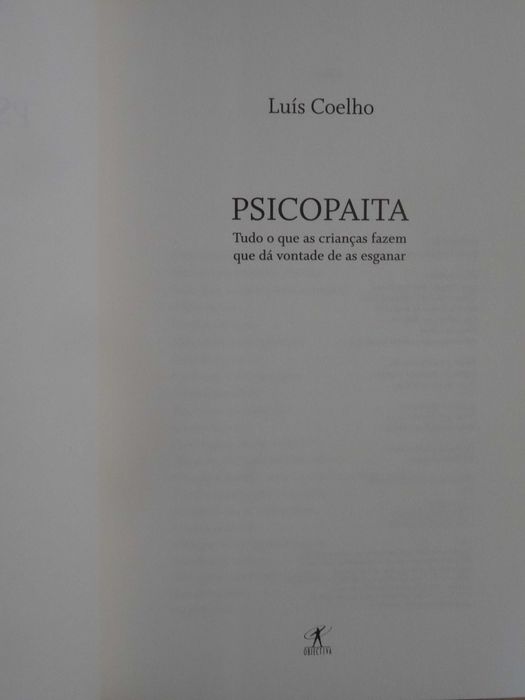 Psicopaita de Luís Coelho - 1ª Edição