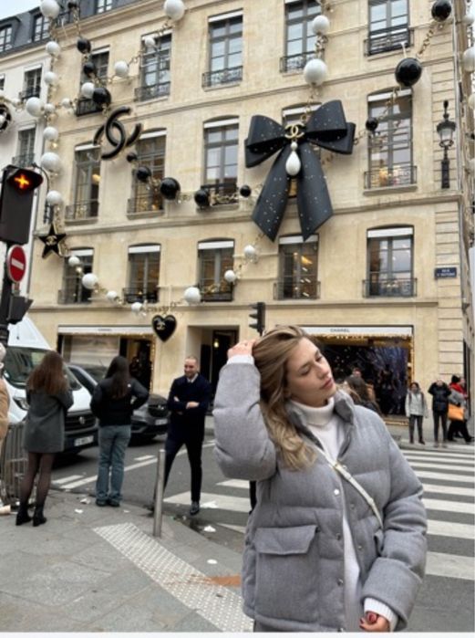 Пуховик жіночий сірий Farfalla розмір С