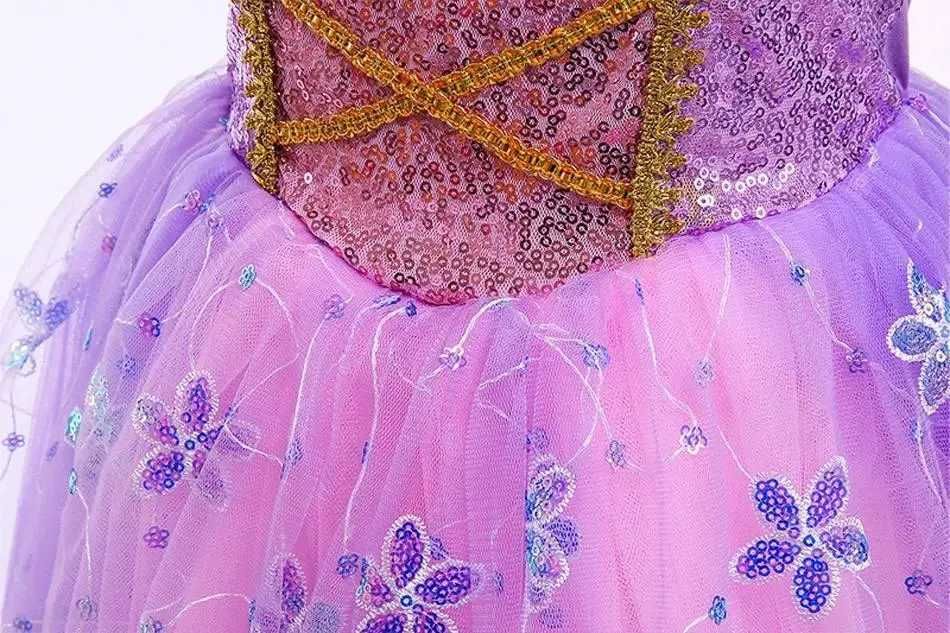 Сукня принцеси Рапунцель із рукавичками й Тіарою