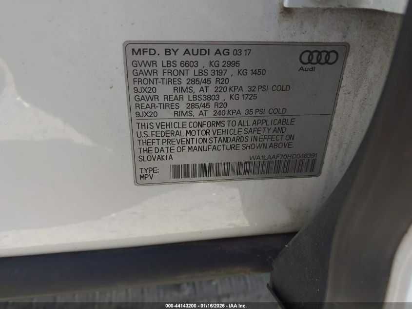 Audi Q7 3.0TFSI 2017