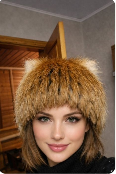 Шапка з хутра лисиці
