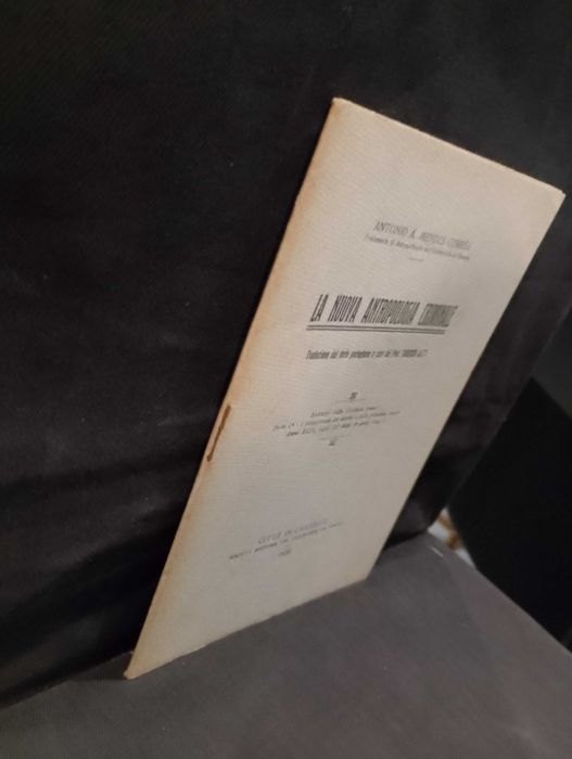 La Nova Antropologia Criminale - Antonio A. Mendes Corrêa (1936)