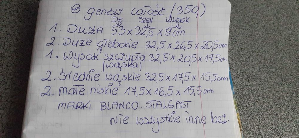 Blachy geny 8 sztuk