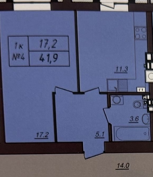 Продаж 1-к квартири 42 м.кв, Фастів, ЖК Соборний, єОселя