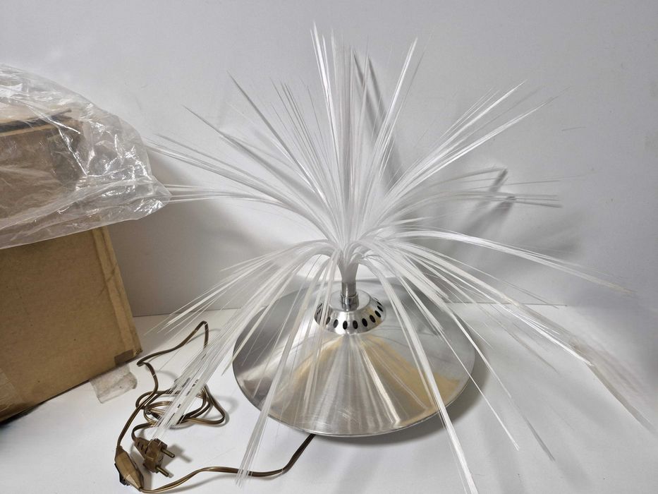 Винтажный световолоконный светильник "Сфера" в виде НЛО