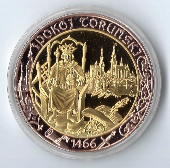 Medal Pokój Toruński 1466 z serii Bóg Honor Ojczyzna