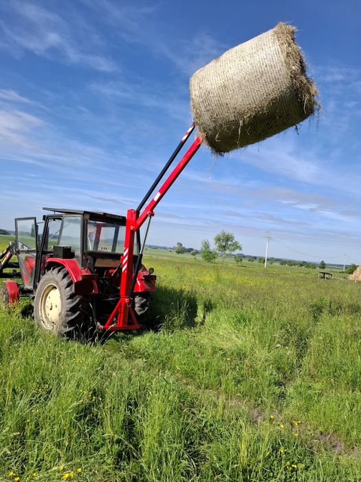 Mocny ładowacz na tył ciągnika do balotów,  tur na tył do bel słomy siana kiszonki  Hydrauliczny