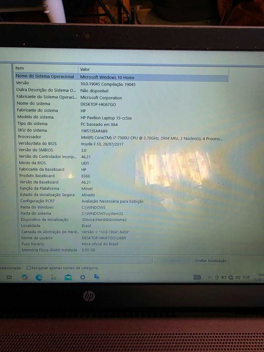 Portátil HP Pavilion Laptop 15