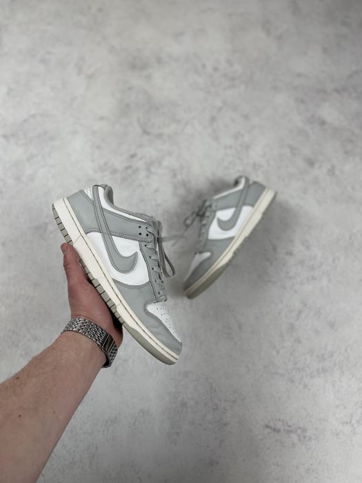 Кросівки білі - сірі Nike Dunk Low Grey Fog 44,5 / 28,5 см