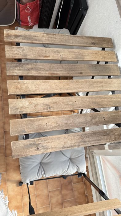 Mesa externa 2 cadeiras com almofadas