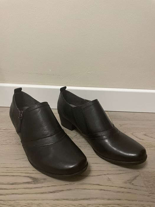 Skórzane botki 38,5