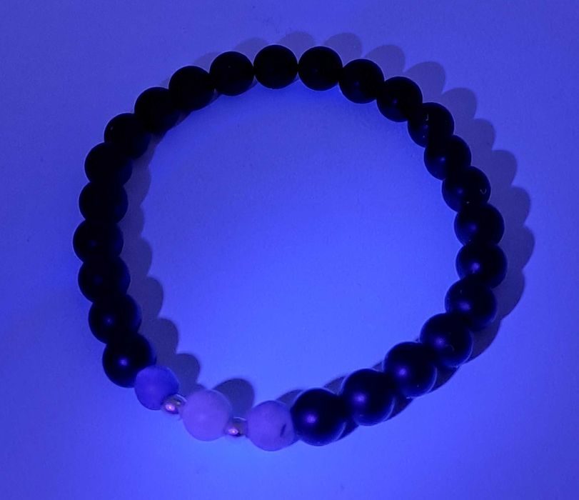 Bransoletka z bursztynu, BURSZTYN bałtycki wiśniowy, AGAT #1022