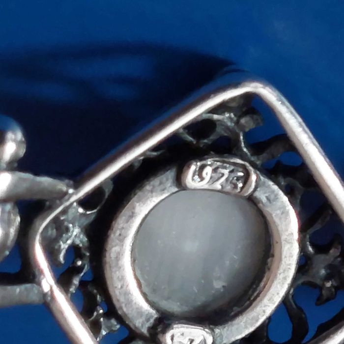 Bransoletka srebrna z oczkami