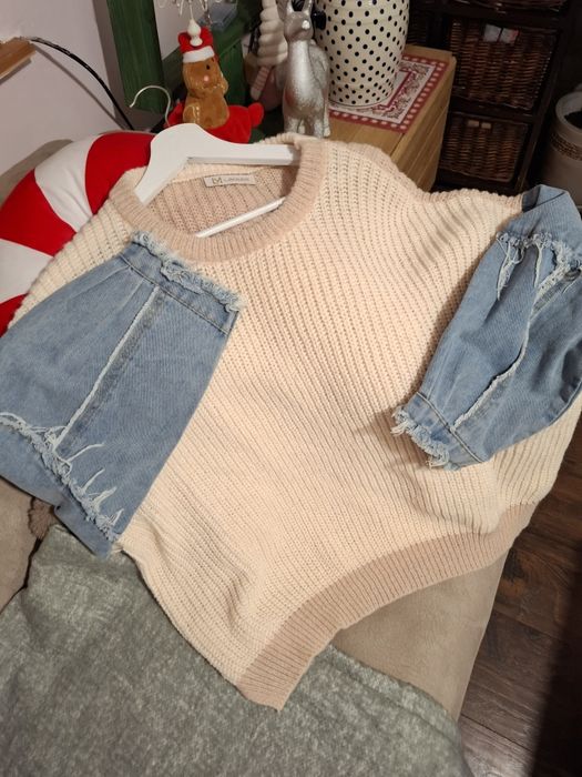 Nowy sweter owersize Kolor swetra Beż