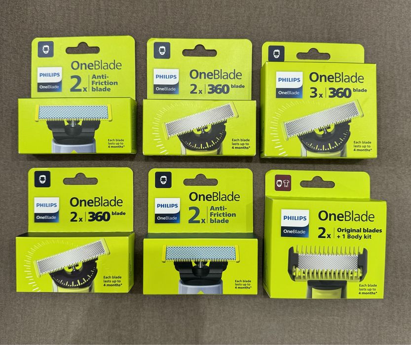 One Blade Philips оригінальні змінні леза насадки