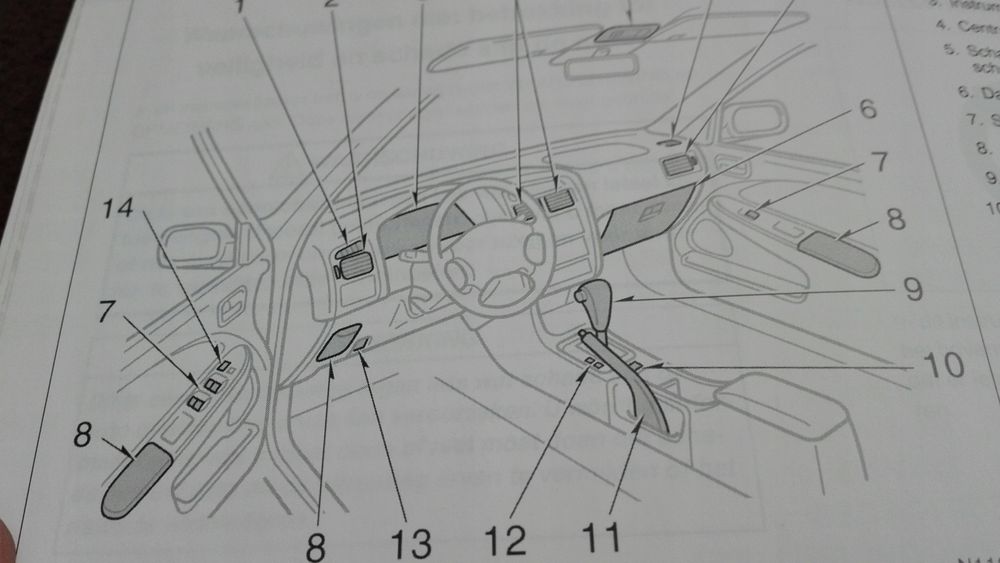 Toyota Avensis Instrukcja Obslugi Ksiazka 1997