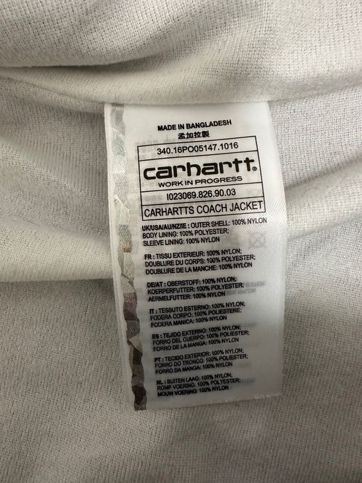 Ветровка коуч carhartt S размер