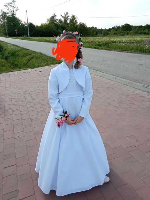 Komunijna sukienka + bolerko