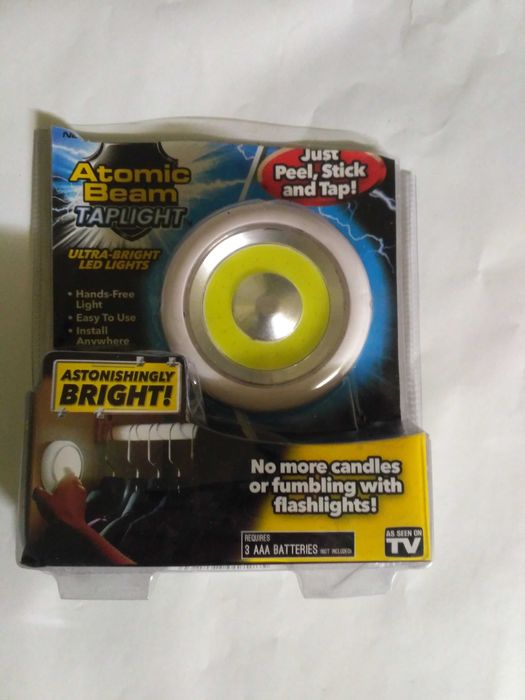 Автономний точковий світильник на батарейках на двох сторонній скотч