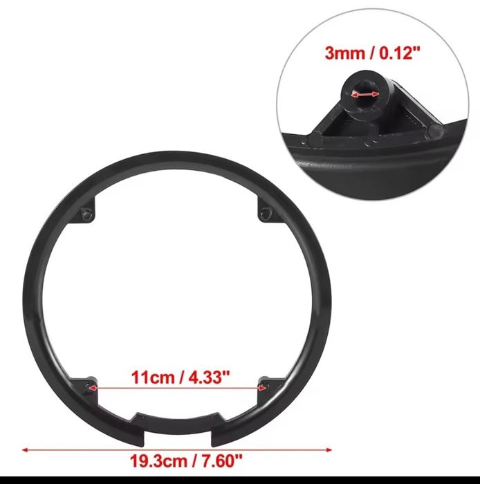 Osłona korby 44t, nowa + śruby