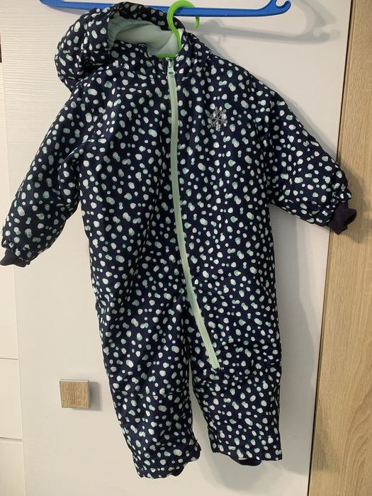 Зимовий, теплий конверт (комбез, комбінезон) для дівчинки 1-5 місяців